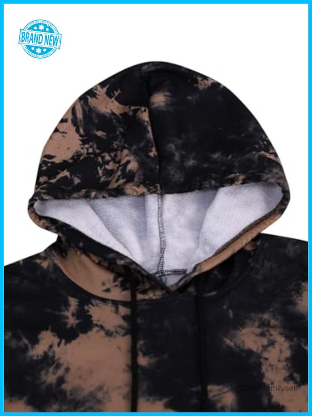 Cropped Hoodie Sweatshirt Long Sleeve Tie Dye Pullover